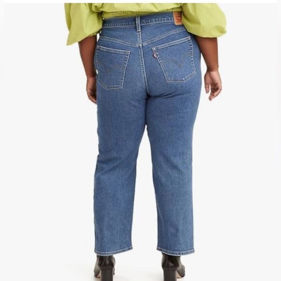 NWT LEVI’S RIBCAGE STRAIGHT ANKLE JEANS BLUE SIZE 16W - Picture 2 of 11